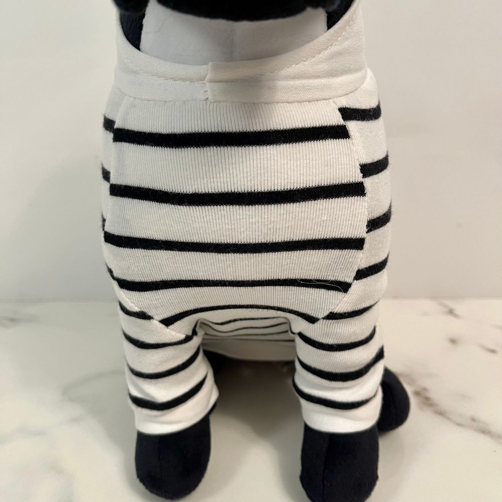 French Bulldog Boston Terrier Dog 13" Stuffed Animal French Navy Plush Toy - Picture 5 of 11